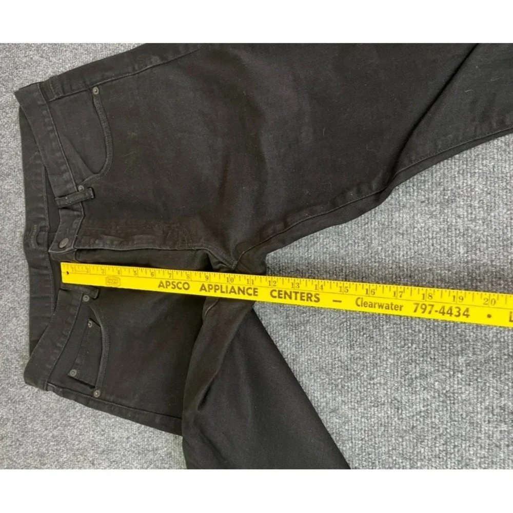 Uniqlo Jeans Mens Black Slim Fit ‎ Salvage Straight Leg Denim No Size Tag 34x32